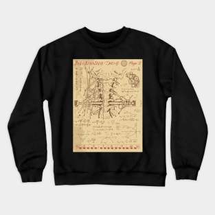 Frankenstein's Diary. Page 2. Crewneck Sweatshirt